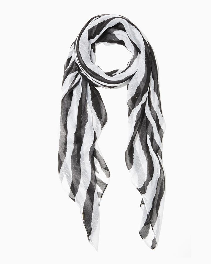 Charming Charlie Zebra Striped Scarf