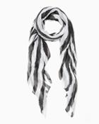 Charming Charlie Zebra Striped Scarf