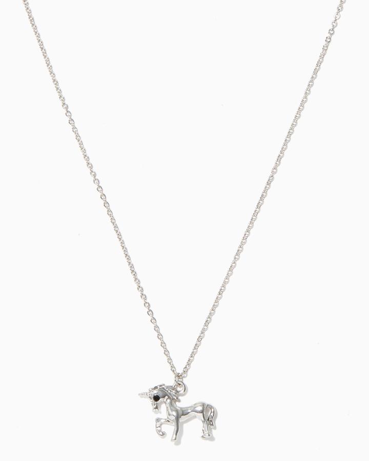 Charming Charlie Unicorn Pendant Necklace