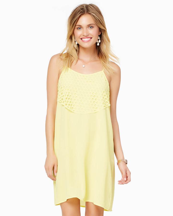 Charming Charlie Sadie Laser Cut Slip Dress