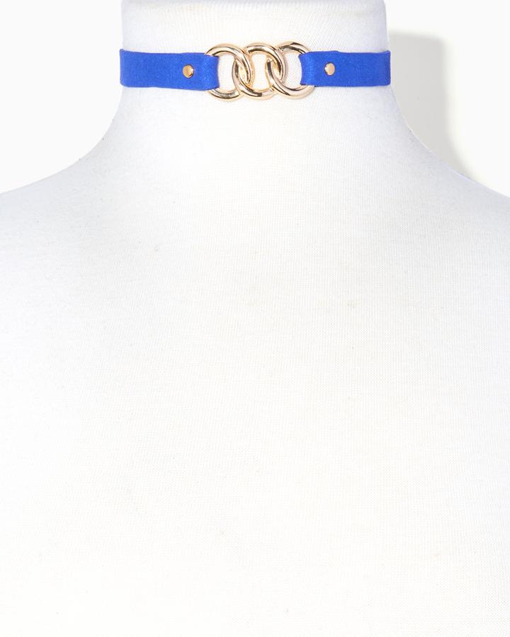 Charming Charlie Raven Link Choker Necklace