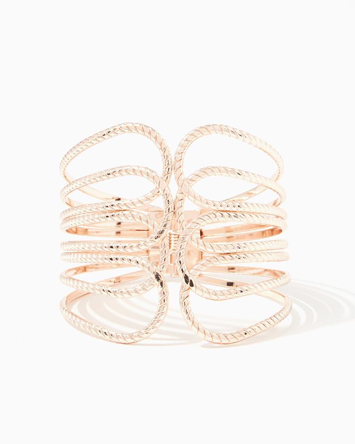 Charming Charlie Rope Loops Open Cuff