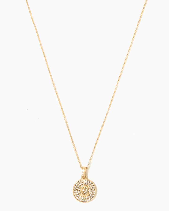 Charming Charlie Initial 'c' Pave Necklace