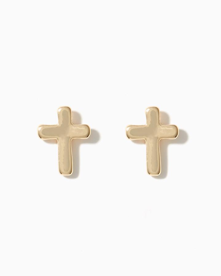 Charming Charlie Cross Stud Earrings