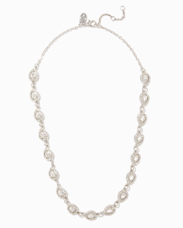Charming Charlie Teardrop Crystal Collar Necklace