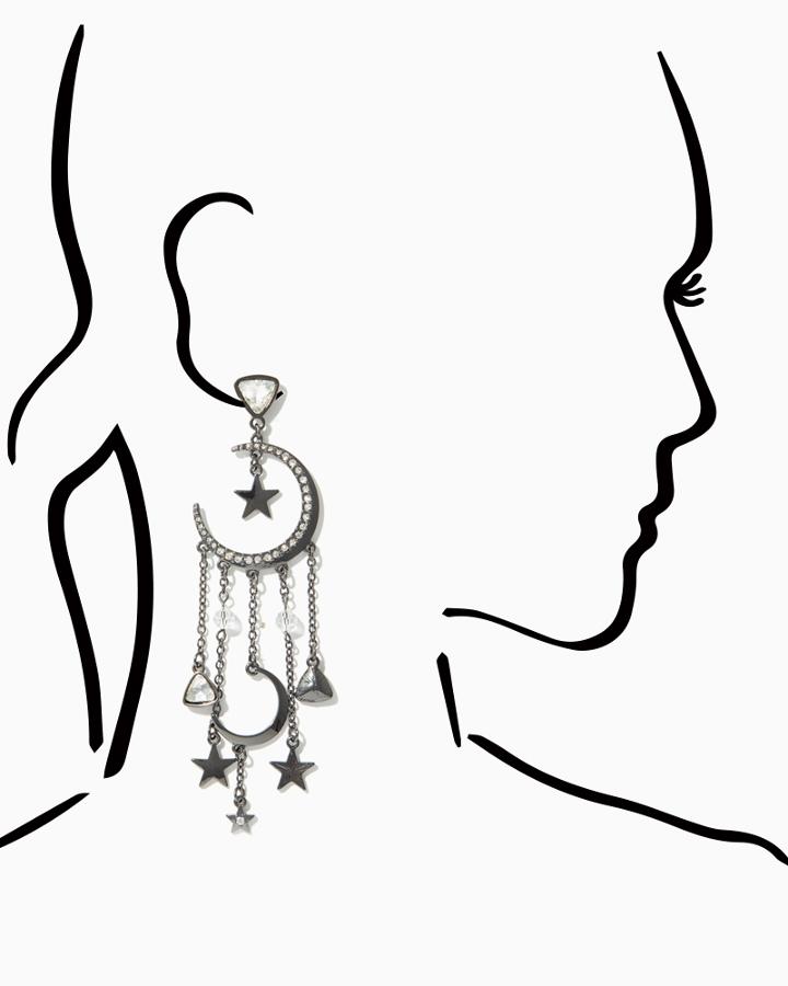 Charming Charlie Galaxy Chandelier Earrings