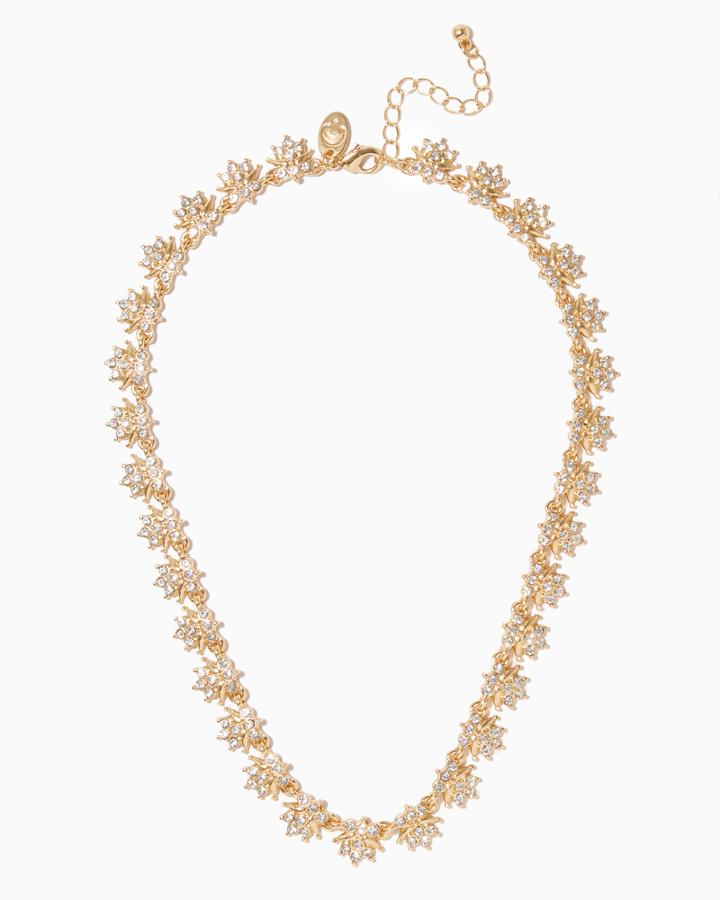 Charming Charlie Star Burst Rhinestone Necklace