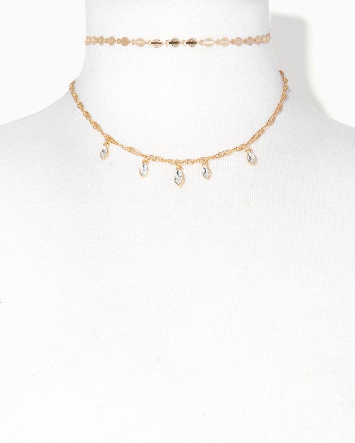 Charming Charlie Marquise Sands Layered Choker