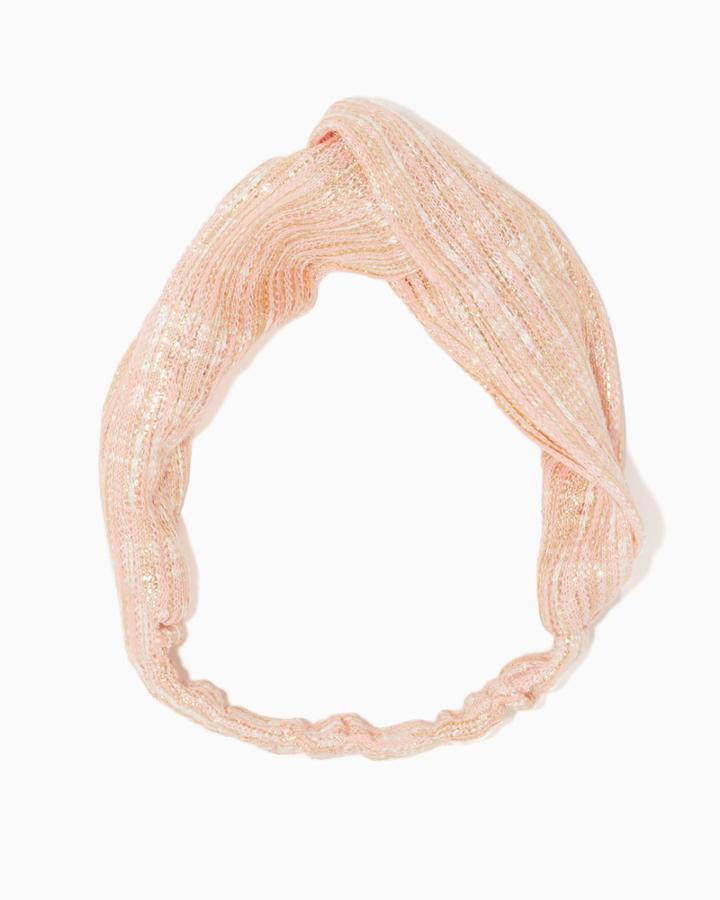 Charming Charlie Lurex Knit Hair Wrap