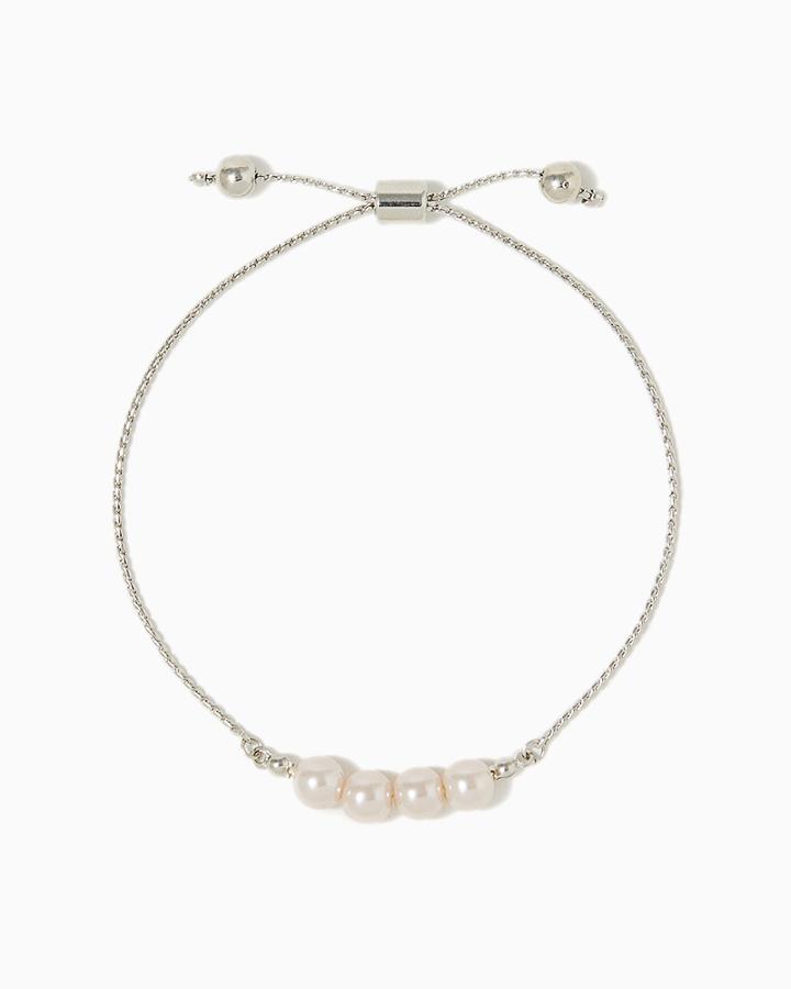 Charming Charlie Glitter Bead Slip & Pull Bracelet