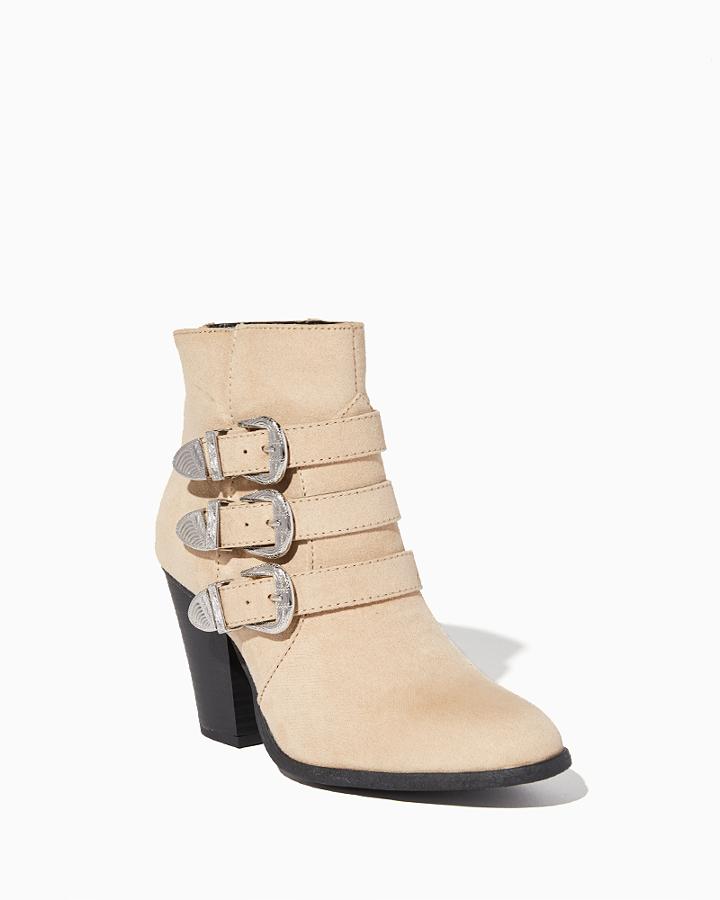Charming Charlie Tri Buckle Western Boot