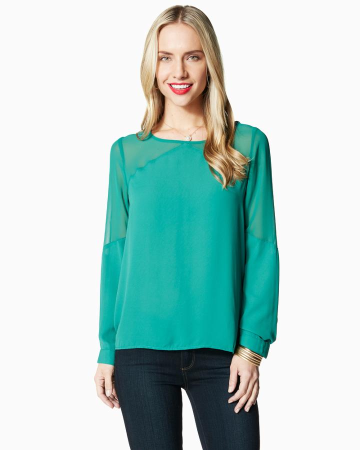 Charming Charlie Sheer Illusions Top