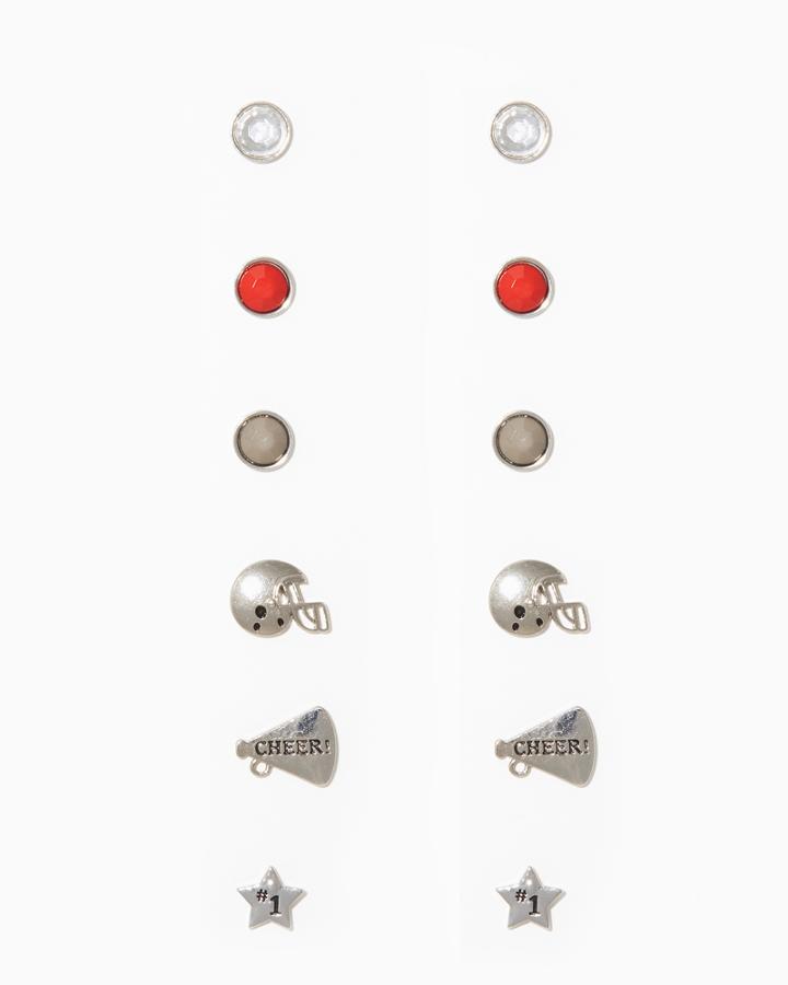 Charming Charlie Football Cheer Earring Set