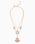 Charming Charlie Stardust Coin Layered Necklace