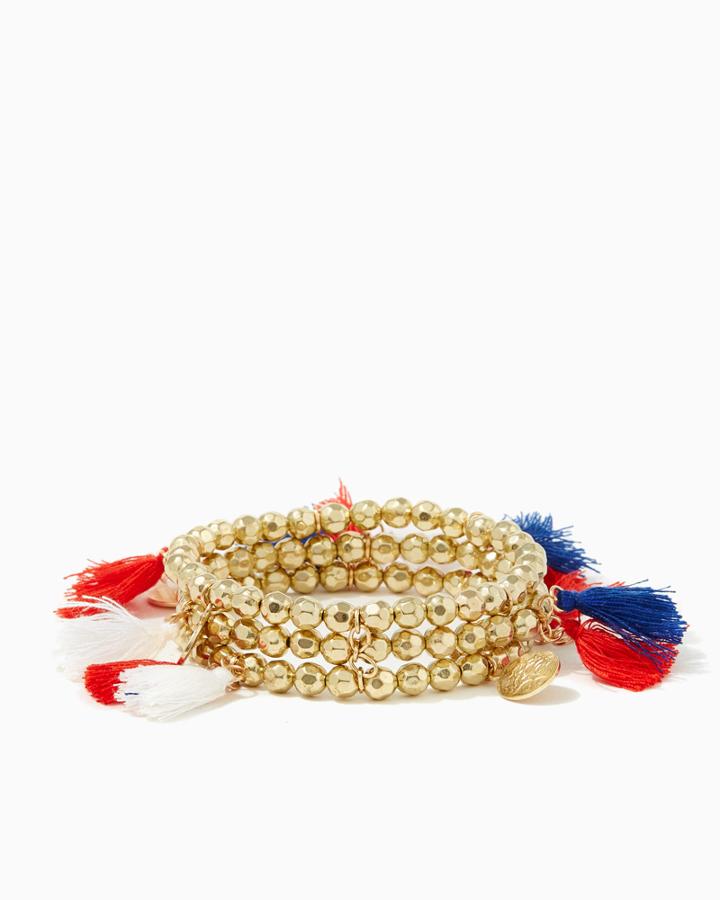 Charming Charlie Festive Tassel Bracelet Set