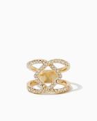 Charming Charlie Diamond Crossover Ring