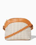 Charming Charlie Catalina Woven Dome Satchel