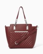 Charming Charlie Karalyn Chevron Quilted Satchel