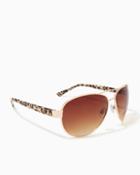 Charming Charlie Classic Leopard Aviator Sunglasses