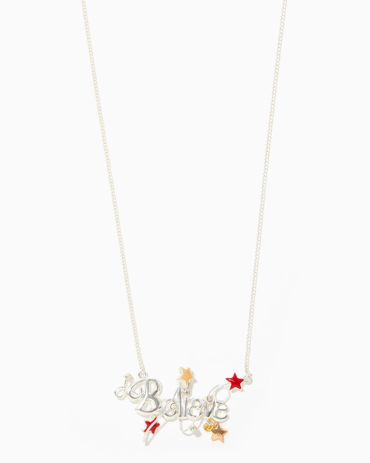 Charming Charlie Do You Believe Pendant Necklace