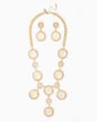 Charming Charlie Spangle Rhinestone Necklace Set