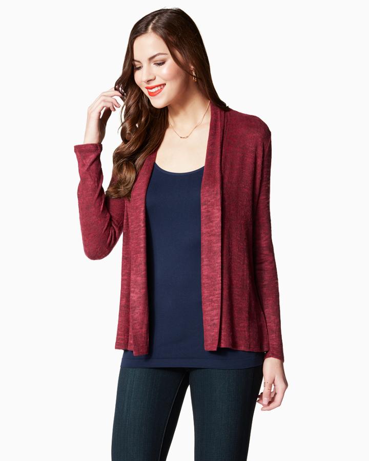 Charming Charlie Heather Shawl Neck Cardigan