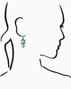 Charming Charlie Turquoise Drop Earrings