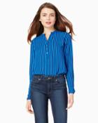 Charming Charlie Cara Split Neck Button Tunic