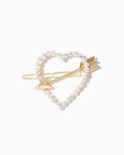 Charming Charlie Arrow Through Heart Hair Clip