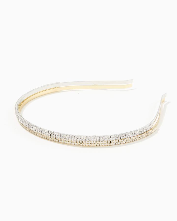 Charming Charlie Rows Of Rhinestones Headband Set