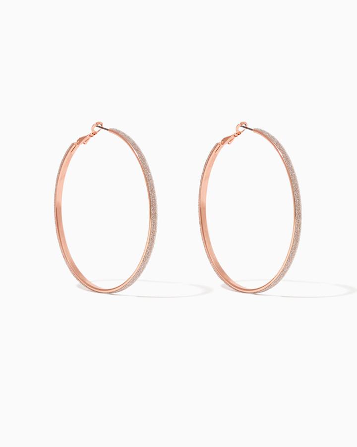 Charming Charlie Thin Stardust Hoops