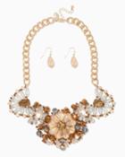 Charming Charlie Finnia Metallic Bib Necklace