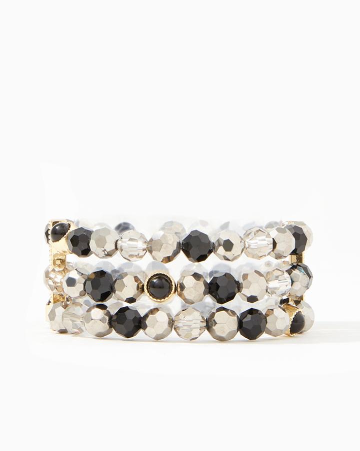 Charming Charlie Faceted Stretch Bracelet Set