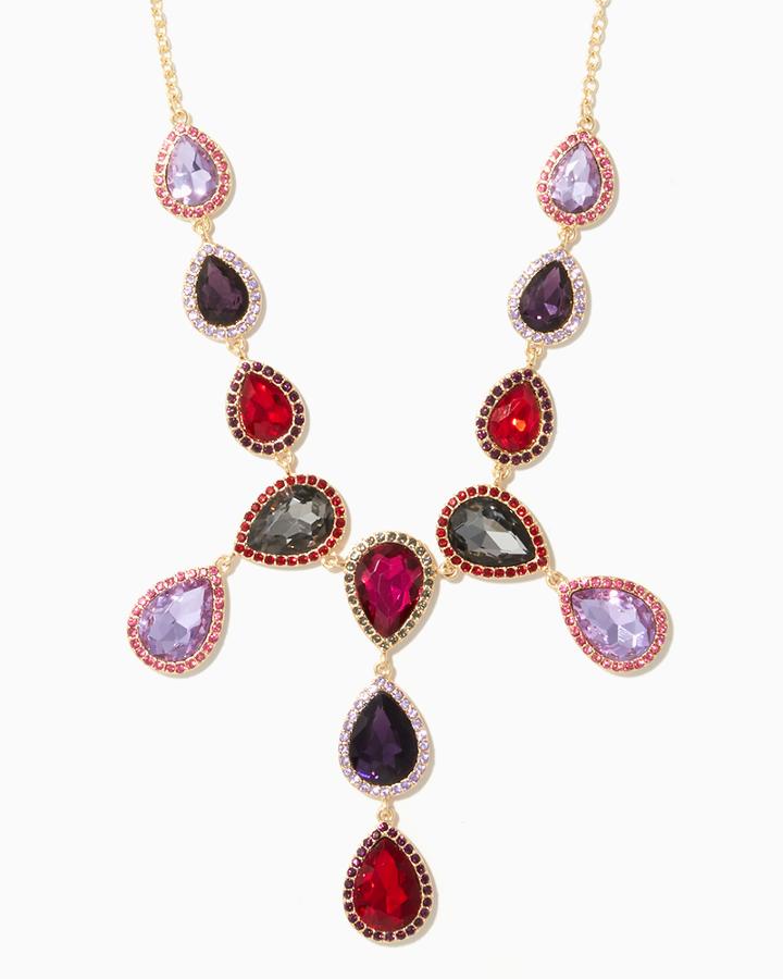 Charming Charlie Day Party Teardrop Necklace