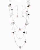 Charming Charlie Elegant Filigree Necklace Set