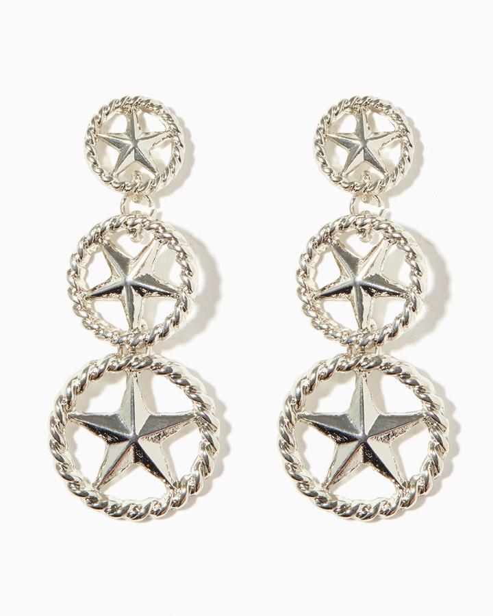 Charming Charlie Texas Star Dangle Earrings