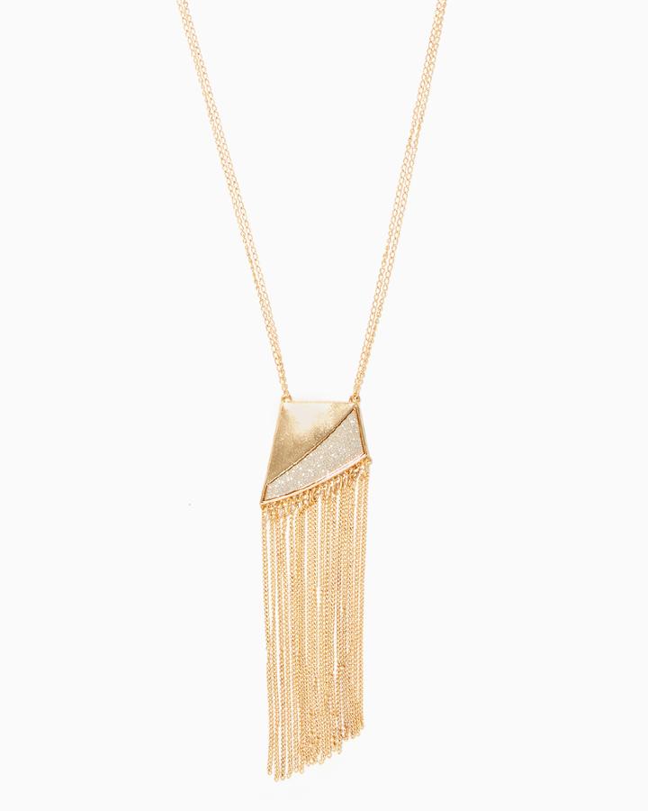 Charming Charlie Avant Stardust Fringe Necklace