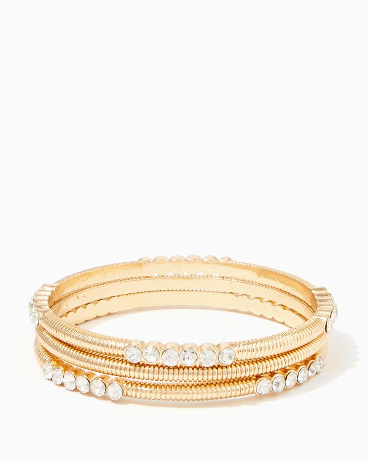 Charming Charlie Touch Of Sparkle Bangle Set
