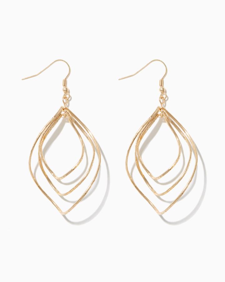 Charming Charlie Arc Layered Drop Earrings