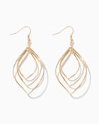 Charming Charlie Arc Layered Drop Earrings