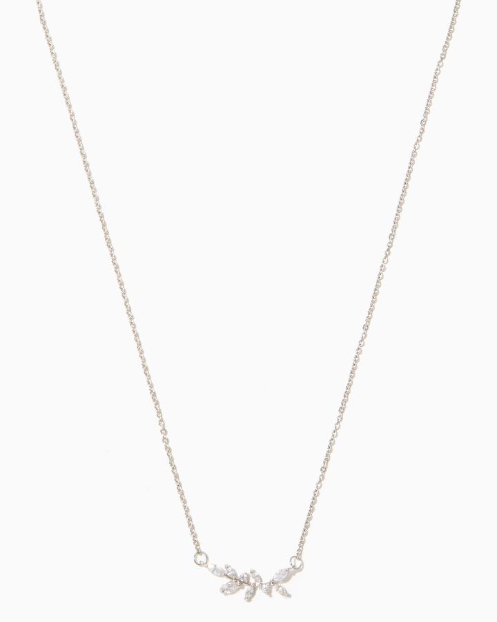 Charming Charlie Olive Branch Pendant Necklace