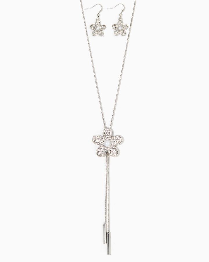 Charming Charlie Elegant Gardens Lariat Necklace Set