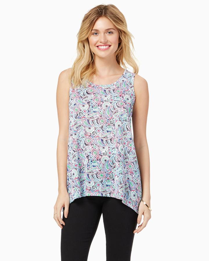 Charming Charlie Playful Paisley Tank Top