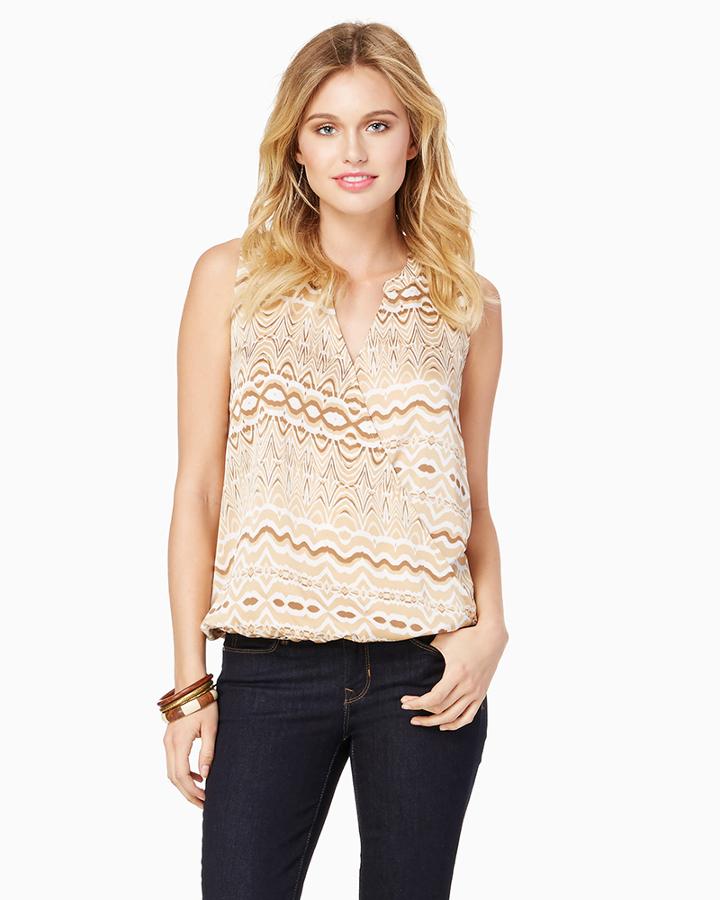 Charming Charlie Geo Crisscross Tank
