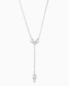 Charming Charlie Faceted Marquise Drop Necklace