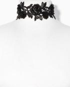 Charming Charlie Lace N Roses Choker Necklace
