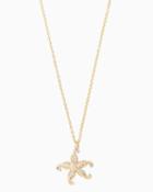 Charming Charlie Starfish Pav Pendant Necklace