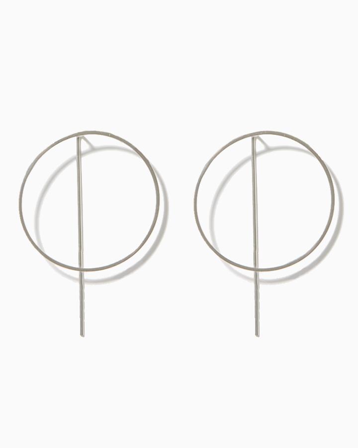 Charming Charlie Minima Hoop Slip Through Earrings