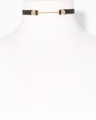 Charming Charlie Barbell Choker Necklace