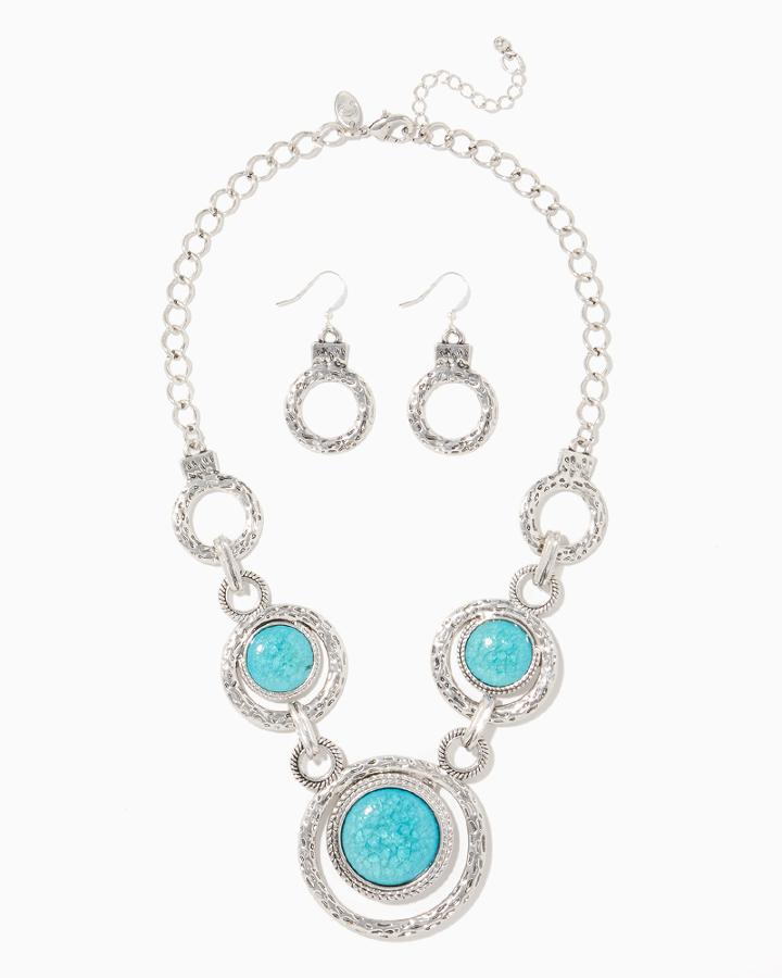 Charming Charlie Clara Stone Necklace Set
